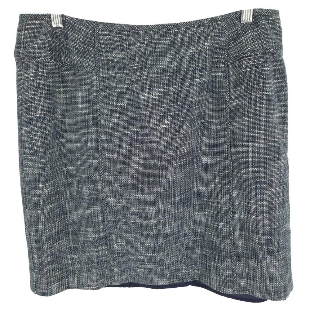 Banana Republic Piped Tweed Pencil Skirt Cotton Career Professional Princess 14
